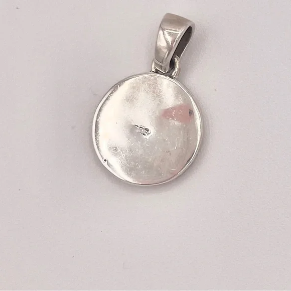 SILVER Sparkle Green Opal Mexico Pendant - Picture 5 of 7